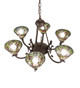 Tiffany Rosebush Six Light Chandelier (72651)