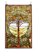 Meyda Tiffany - 74065 - Window - Tiffany Tree of Life - Beige Avocado Orange Amber