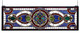 Meyda Tiffany - 77907 - Window - Evelyn - Pbw Ebna Burgundy Zar Beige