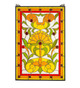 Meyda Tiffany - 98229 - Window - Picadilly - Bawg Oafl Dag Red Red Amber