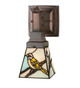 Meyda Tiffany - 98530 - One Light Wall Sconce - Backyard Friends - Mahogany Bronze