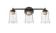 Millennium - 10103-MB - Three Light Vanity - Abilene - Matte Black
