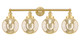 Innovations - 616-4W-SG-G208-8 - Four Light Bath Vanity - Edison - Satin Gold