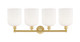 Edison Four Light Bath Vanity (616-4W-SG-G559-8GWH)