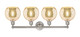 Edison Four Light Bath Vanity (616-4W-SN-G128-8)