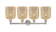 Edison Four Light Bath Vanity (616-4W-SN-G559-8ME)
