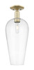 Innovations - 716-1C-AB-G456-8CL - One Light Semi-Flush Mount - Arcadia - Antique Brass