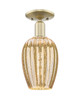 Innovations - 716-1C-AB-G457-6ME - One Light Semi-Flush Mount - Arcadia - Antique Brass