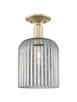 Innovations - 716-1C-AB-G559-8SM - One Light Semi-Flush Mount - Arcadia - Antique Brass