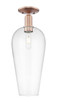 Innovations - 716-1C-AC-G456-8CL - One Light Semi-Flush Mount - Arcadia - Antique Copper