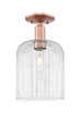 Innovations - 716-1C-AC-G559-8CL - One Light Semi-Flush Mount - Arcadia - Antique Copper