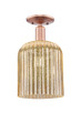 Innovations - 716-1C-AC-G559-8ME - One Light Semi-Flush Mount - Arcadia - Antique Copper