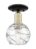 Innovations - 716-1C-BAB-G1213-6CL - One Light Semi-Flush Mount - Arcadia - Black Antique Brass