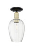 Innovations - 716-1C-BAB-G457-6CL - One Light Semi-Flush Mount - Arcadia - Black Antique Brass