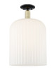 Innovations - 716-1C-BAB-G559-12GWH - One Light Semi-Flush Mount - Arcadia - Black Antique Brass