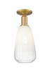 Innovations - 716-1C-BB-G480-6OP - One Light Semi-Flush Mount - Arcadia - Brushed Brass