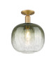 Innovations - 716-1C-BB-G481-10SL - One Light Semi-Flush Mount - Arcadia - Brushed Brass