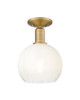 Innovations - 716-1C-BB-G483-8OP - One Light Semi-Flush Mount - Arcadia - Brushed Brass