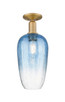 Innovations - 716-1C-BB-G484-7SB - One Light Semi-Flush Mount - Arcadia - Brushed Brass