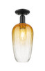 Innovations - 716-1C-BK-G484-7AM - One Light Semi-Flush Mount - Arcadia - Matte Black