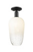 Innovations - 716-1C-BK-G484-7OP - One Light Semi-Flush Mount - Arcadia - Matte Black