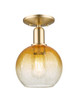 Innovations - 716-1C-CB-G483-8AM - One Light Semi-Flush Mount - Arcadia - Champagne Bronze