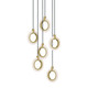 AFX Lighting - HLOP08LAJUDLBRND6 - LED Pendant - Halo - Light Antique Brass