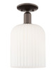 Innovations - 716-1C-OB-G559-8GWH - One Light Semi-Flush Mount - Arcadia - Oil Rubbed Bronze