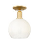 Innovations - 716-1C-SG-G483-8OP - One Light Semi-Flush Mount - Arcadia - Satin Gold