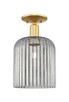 Innovations - 716-1C-SG-G559-8SM - One Light Semi-Flush Mount - Arcadia - Satin Gold