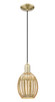 Innovations - 716-1P-AB-G459-6ME - One Light Mini Pendant - Arcadia - Antique Brass