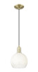 Innovations - 716-1P-AB-G483-8OP - One Light Mini Pendant - Arcadia - Antique Brass