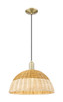 Innovations - 716-1P-AB-NBD2-16-NAT - One Light Mini Pendant - Arcadia - Antique Brass