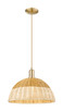 Innovations - 716-1P-CB-NBD2-16-NAT - One Light Mini Pendant - Arcadia - Champagne Bronze