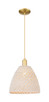 Innovations - 716-1P-SG-NBD-12-NAT - One Light Mini Pendant - Arcadia - Satin Gold