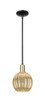 Innovations - 716-1S-BAB-G458-7ME - One Light Mini Pendant - Arcadia - Black Antique Brass
