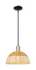 Innovations - 716-1S-BAB-NBD2-12-NAT - One Light Mini Pendant - Arcadia - Black Antique Brass
