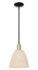 Innovations - 716-1S-BAB-NBD-9-NAT - One Light Mini Pendant - Arcadia - Black Antique Brass