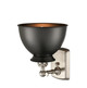 manufacturer_finish:Brushed Satin Nickel|manufacturer_glass:Matte Black|light_output:220.00lm|color_temperature:2200K|cri:99