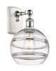 Innovations - 516-1W-WPC-G556-8CL - One Light Wall Sconce - Ballston - White Polished Chrome