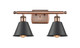 Innovations - 516-2W-AC-M8 - Two Light Bath Vanity - Ballston - Antique Copper