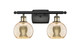 Innovations - 516-2W-BAB-G128-6 - Two Light Bath Vanity - Ballston - Black Antique Brass