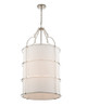 Kalco - 513252PN - Eight Light Foyer Pendant - Carson - Polished Nickel