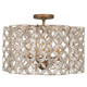 Kalco - 515045OL - Four Light Semi Flush Mount - Maurelle - Oxidized Gold Leaf