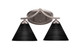 Toltec Lighting - 552-GP-4059 - Two Light Bath Bar - Zilo - Graphite