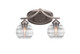 Toltec Lighting - 552-GP-5110 - Two Light Bath Bar - Zilo - Graphite