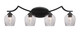 Toltec Lighting - 554-MB-4812 - Four Light Bath Bar - Zilo - Matte Black