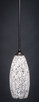 Toltec Lighting - 560-DG-416 - One Light Mini Pendant - Zilo - Dark Granite