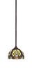 Toltec Lighting - 560-DG-9945 - One Light Mini Pendant - Zilo - Dark Granite