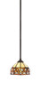 Toltec Lighting - 560-DG-9975 - One Light Mini Pendant - Zilo - Dark Granite